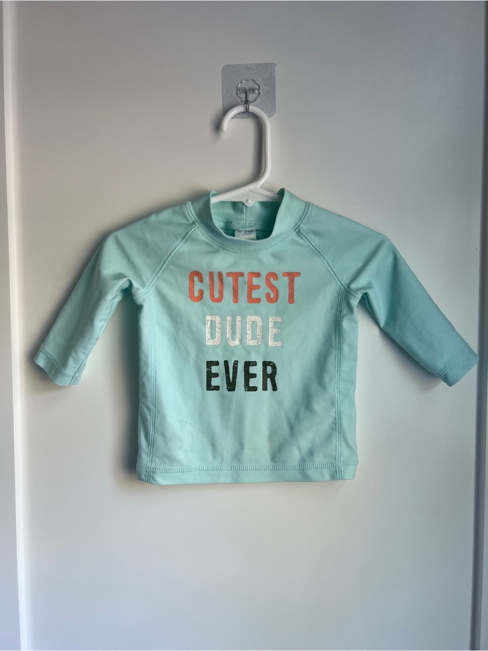 Carter’s “Cutest Dude Ever” Rash Guard Swim Shirt | 3M